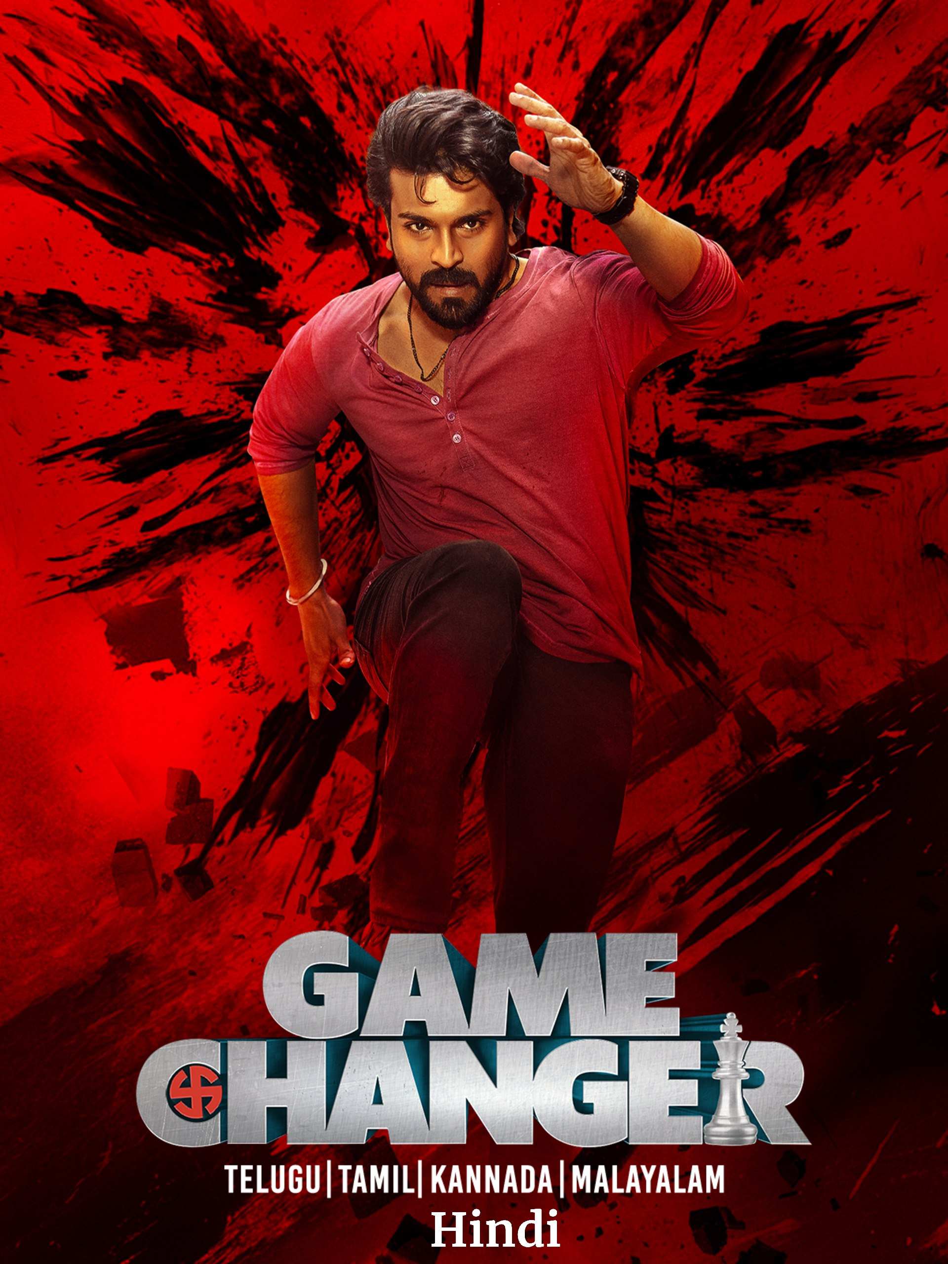 Game Changer 2025 Hindi Telugu Dual Audio UnCut South Movie HD ESub Movies4U.com
