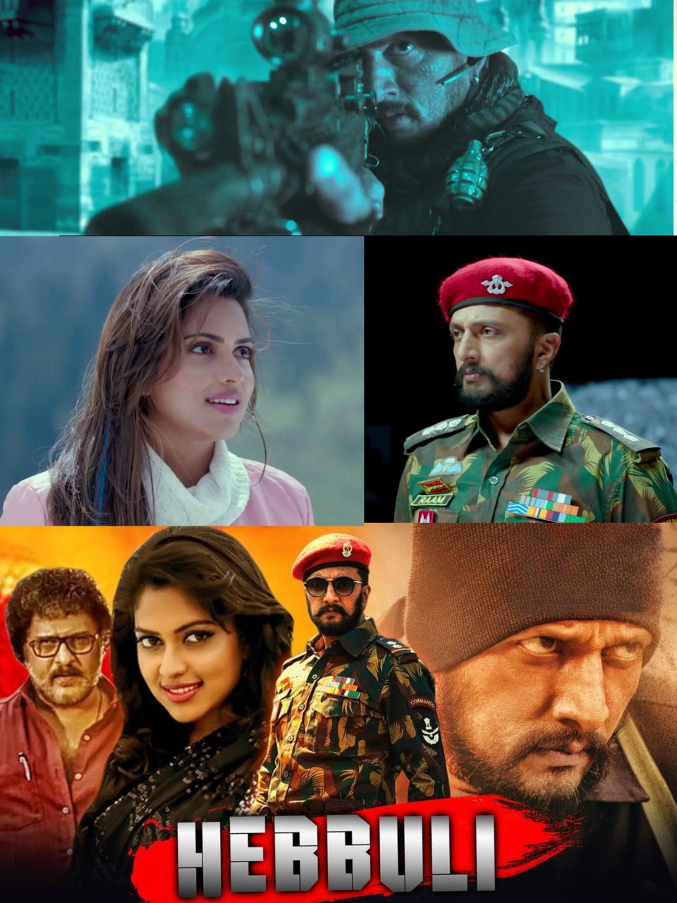 Hebbuli 2017 Hindi Kannada Dual Audio UnCut Movie HD ESub Movies4U.com