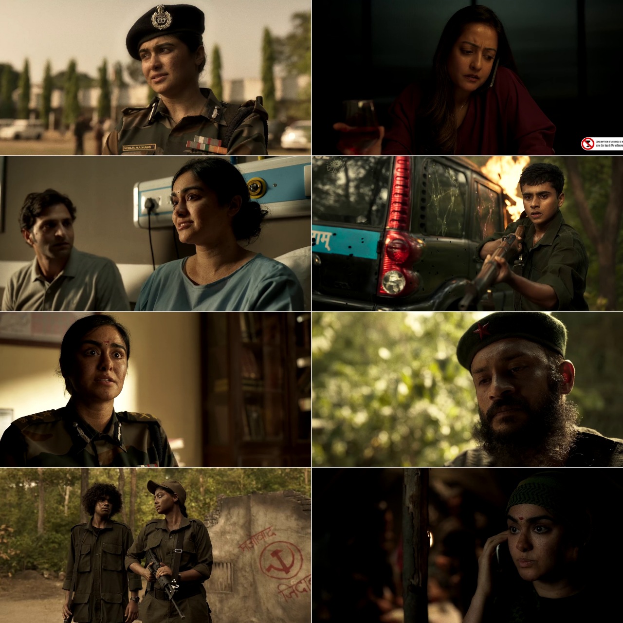 Bastar The Naxal Story 2024 Hindi Telugu Dual Audio UnCut Movie HD ESub Movies4U screenshot