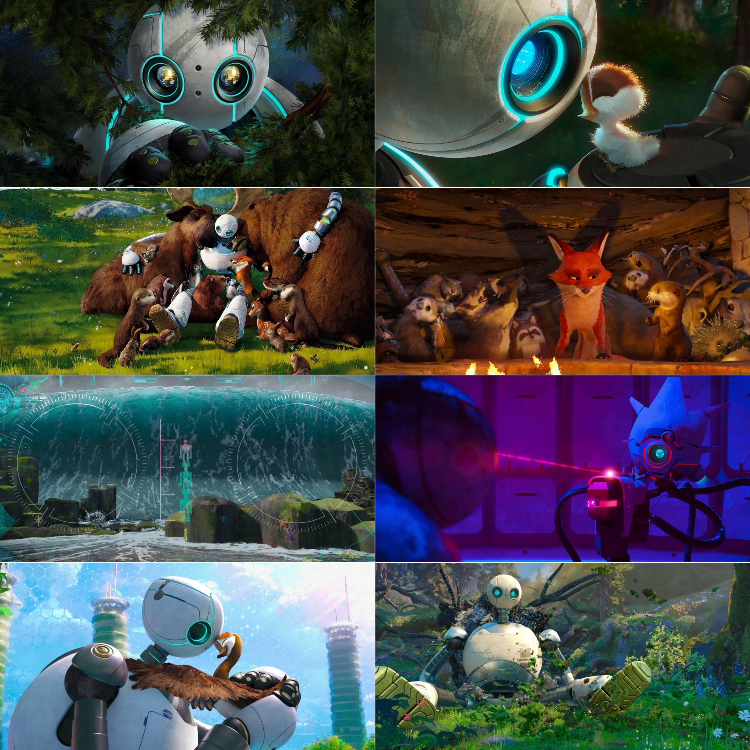 The Wild Robot 2024 Hindi English Dual Audio Animated Movie HD ESub Movies4U screenshot