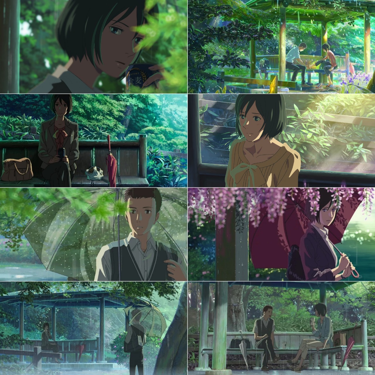The Garden of Words 2013 Hindi HQ Dubbed English Japanese Animated Movie BluRay HEVC 10bit ESub Movies4U screenshot